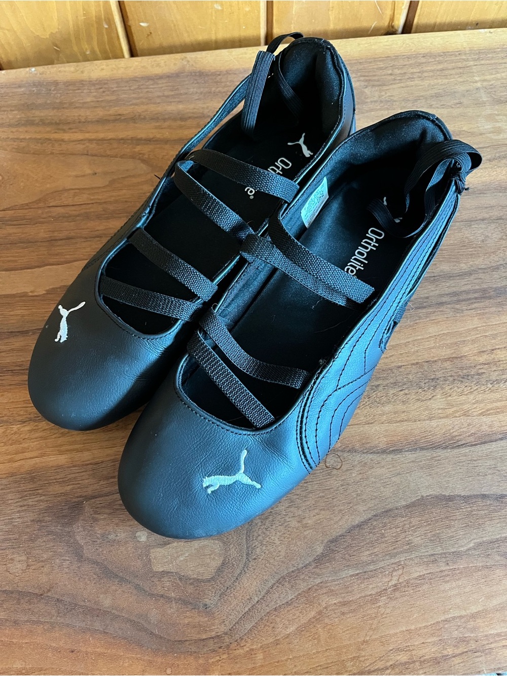 Puma speedcat ballet- black leather women’s size 9.5